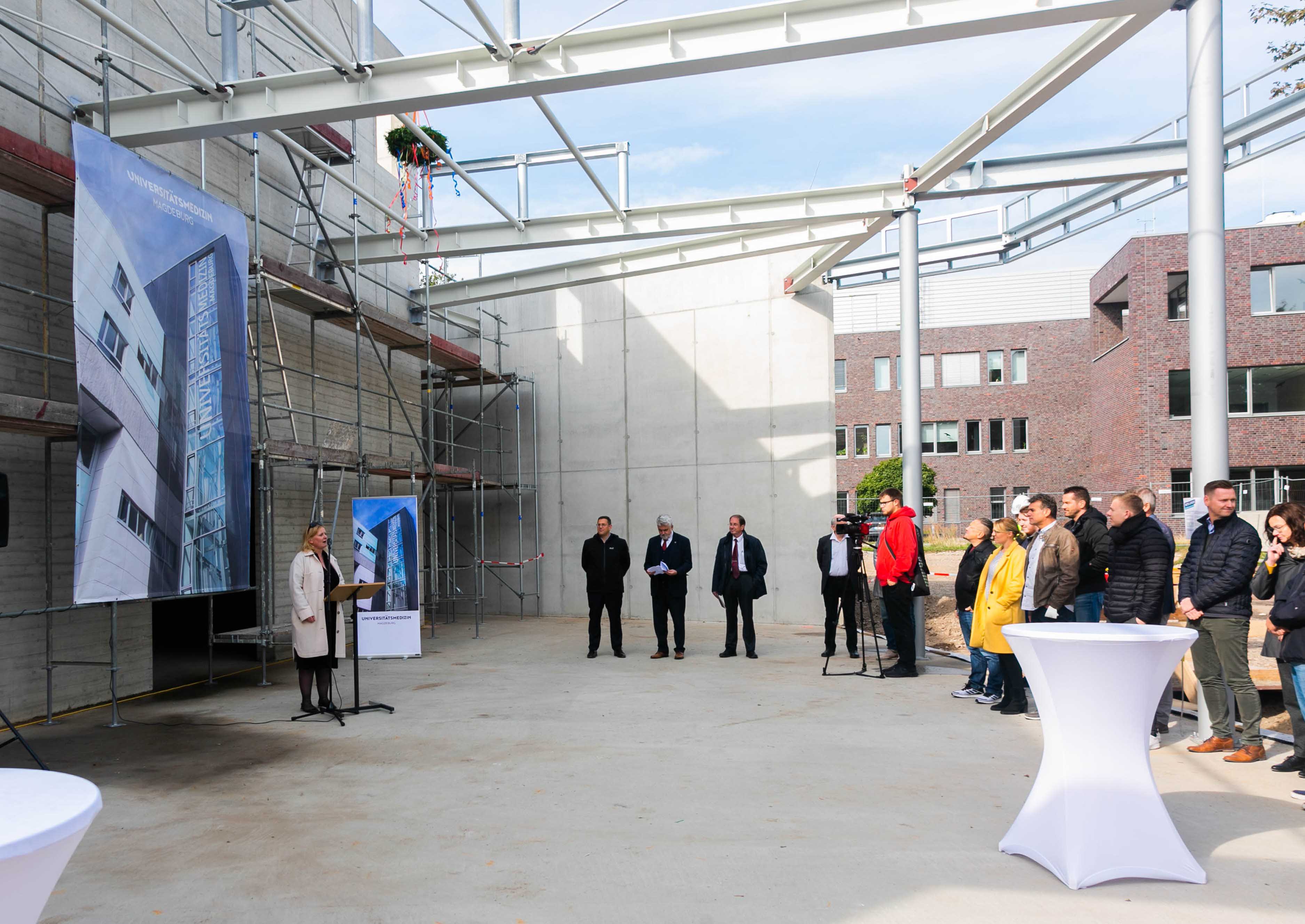 Richtfest-Eröffnung mit Dekanin Prof. Dieterich_Foto Sarah Kossmann_UMMD